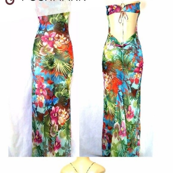 ISO vs tropical 🌴 gown open back!!! - Picture 3 of 3